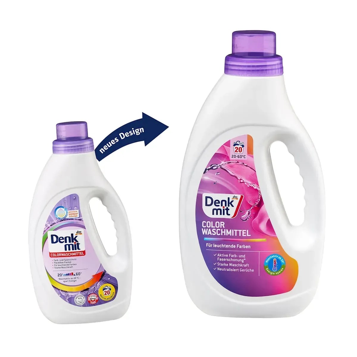Гель для прання Denkmit Colorwaschmittel 1,1л 22